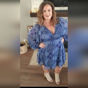 Goldie Folklore Blue Dress